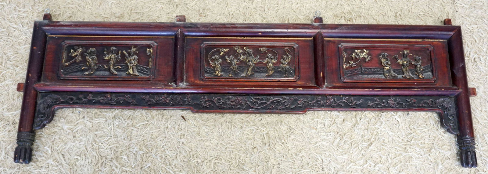 ASIAN WOOD CARVED PANELS (1 of 5)