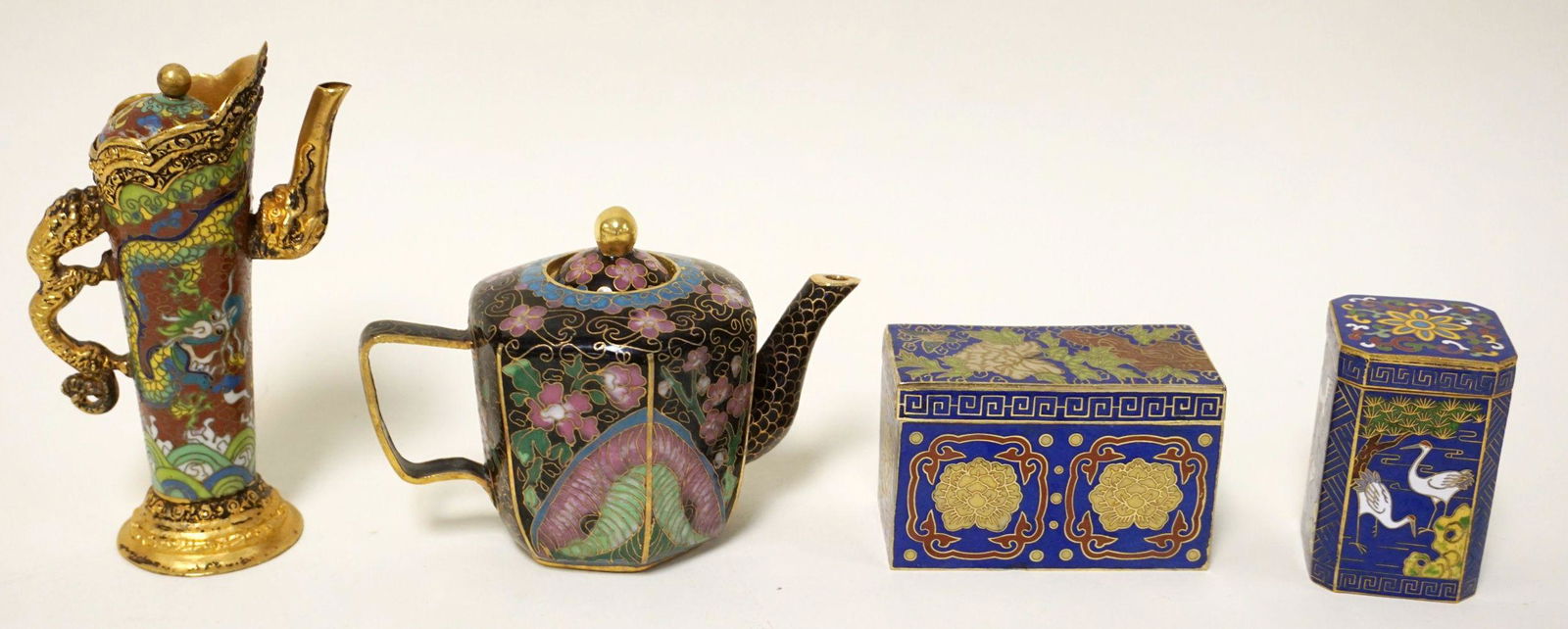 GROUP OF 4 ASSORTED CLOISONNE ITEMS (1 of 6)