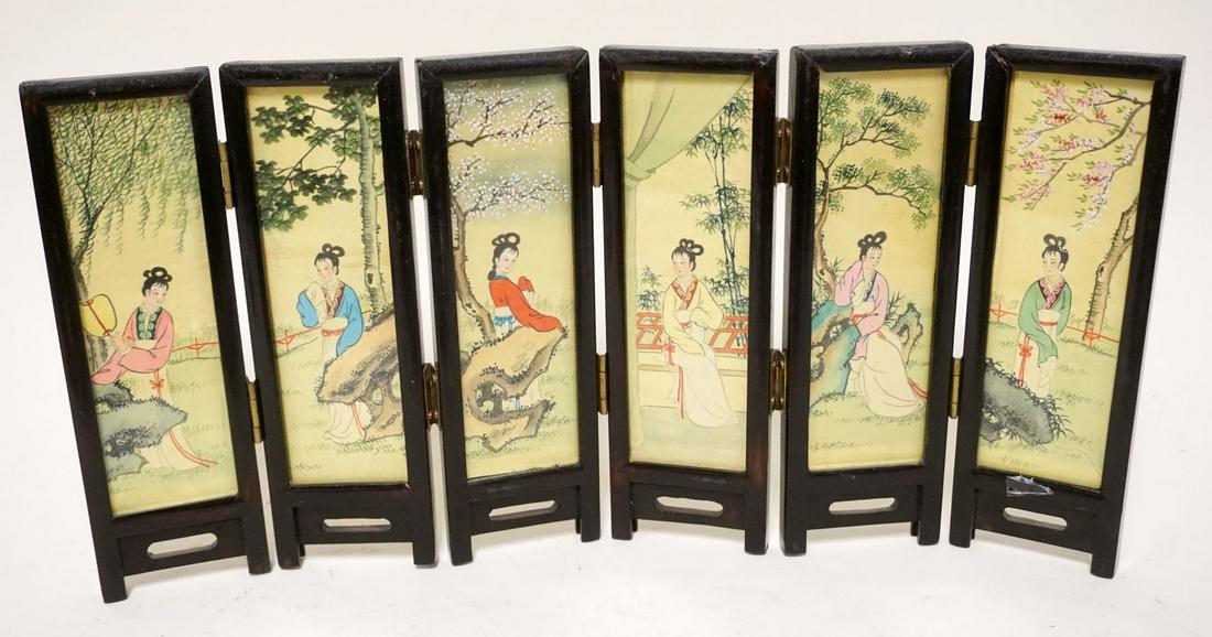 MINIATURE ASIAN DOUBLE SIDED SCREEN (1 of 4)