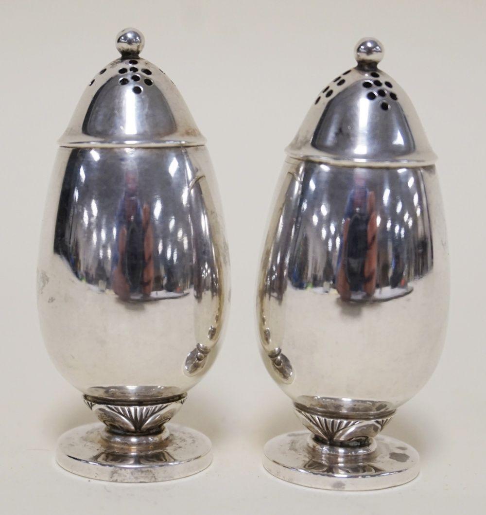 GEORG JENSEN STERLING SALT & PEPPER SHAKERS (1 of 3)
