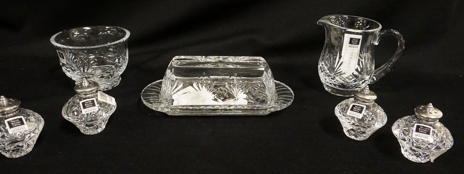 MILLER ROGASKA 7 PIECE LOT OF ASSORTED CRYSTAL (1 of 2)