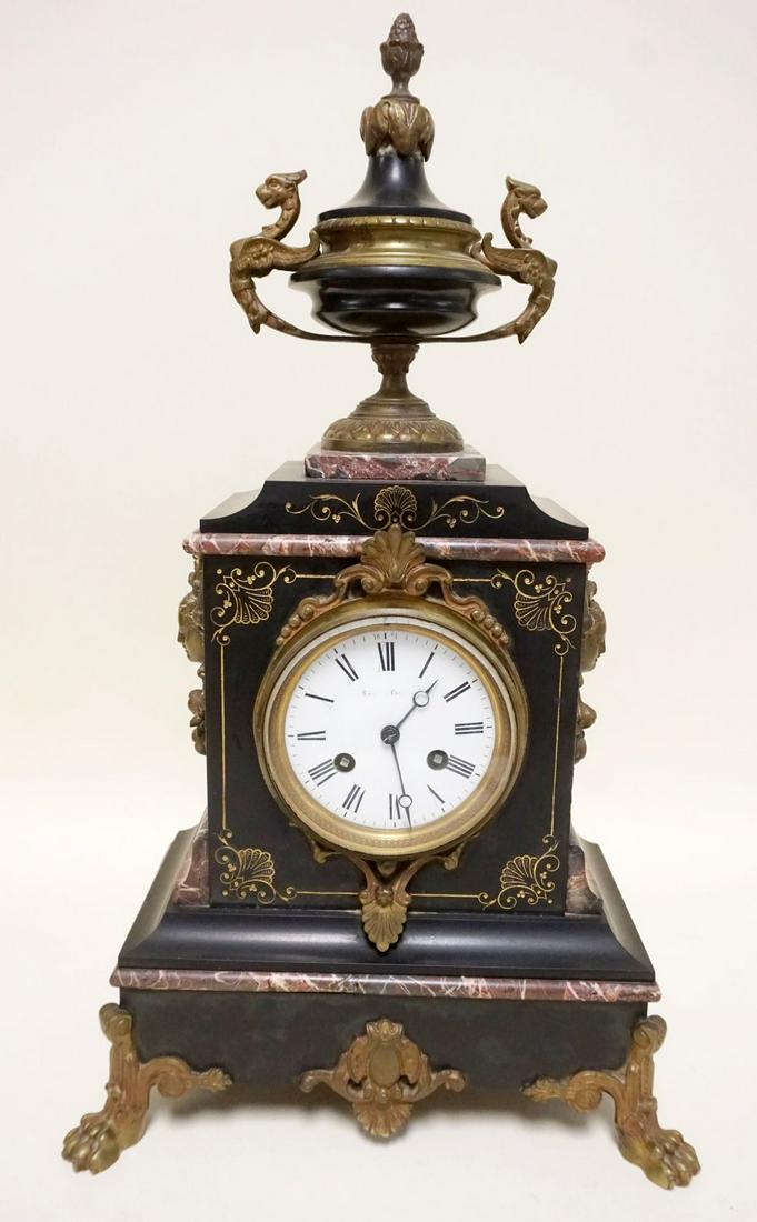 VICTORIAN MARBLE CLOCK (1 of 3)