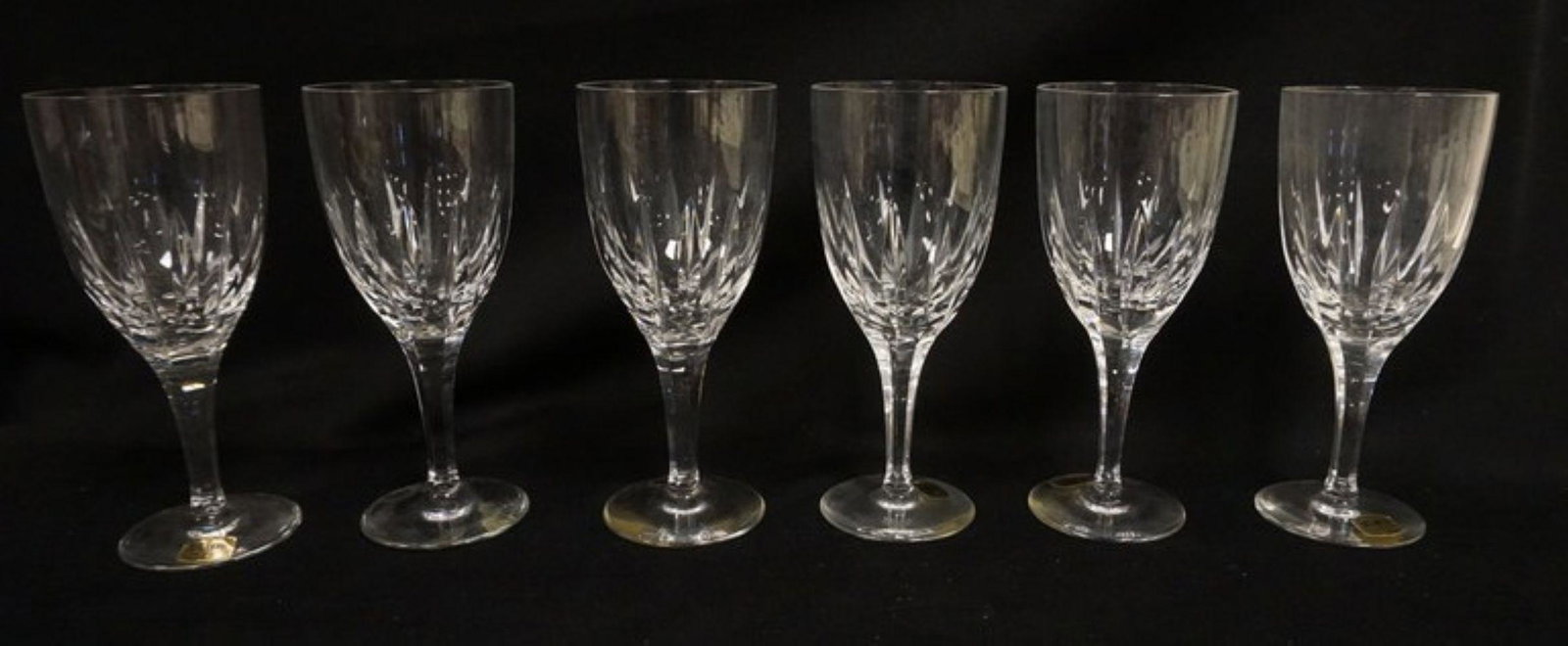ATLANTIS CRYSTAL: ATLANTIS CRYSTAL, SET OF 6, 7 1/2 IN H CASTELO GOBLETS