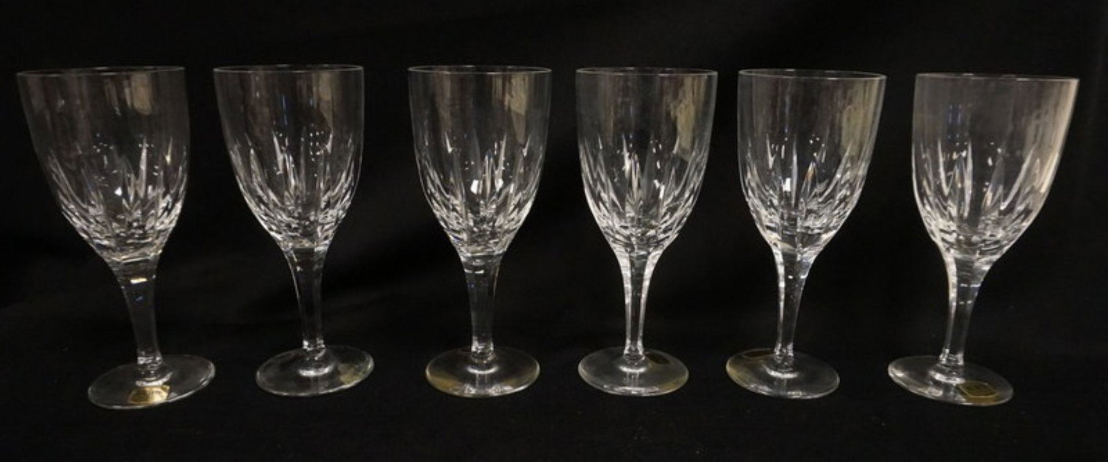 ATLANTIS CRYSTAL: ATLANTIS CRYSTAL, SET OF 6, 7 1/2 IN H CASTELO GOBLETS