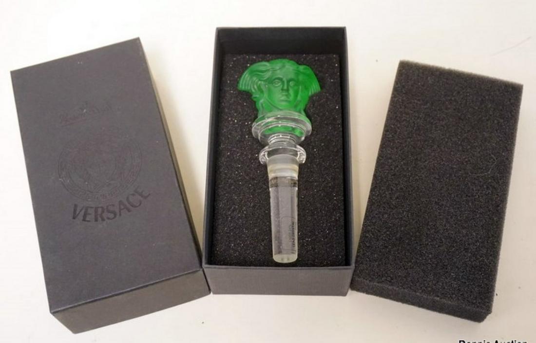 ROSENTHAL VERSACE GLASS STOPPER: ROSENTHALVERSACE GLASS STOPPER