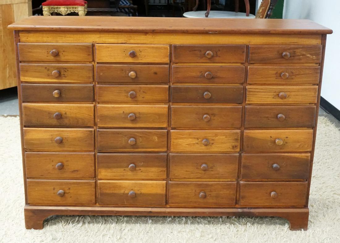 ANTIQUE APOTHECARY CHEST 28 DRAWER PINE (1 of 3)