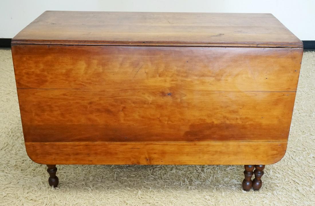 ANTIQUE CHERRY DROP LEAF TABLE (1 of 3)