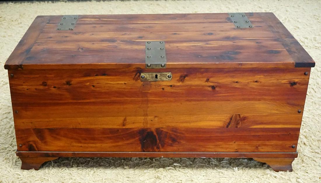 CEDAR CHEST: CEDAR CHEST, APPROXIMATELY 37 IN X 17 IN X 17 IN
