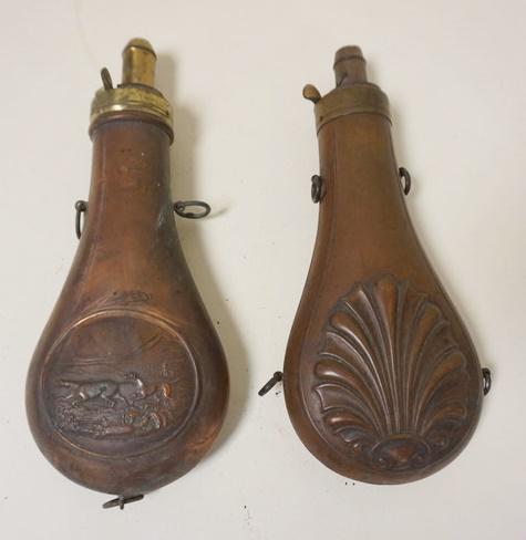 ANTIQUE COPPER POWDER FLASKS (1 of 3)
