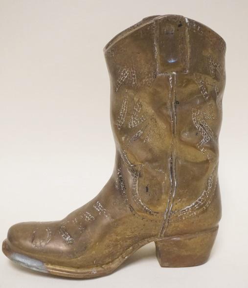 HEAVY BRASS COWBOY BOOT (1 of 2)