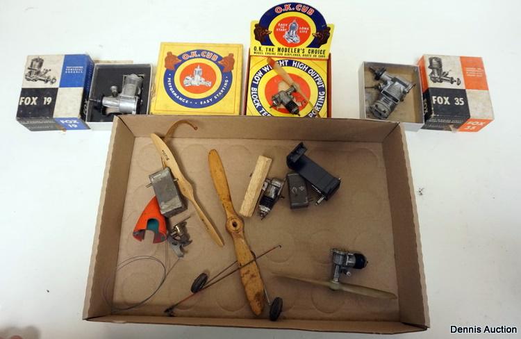 ASSORTED MODEL AIRPLANE ENGINES AND PARTS (1 of 1)