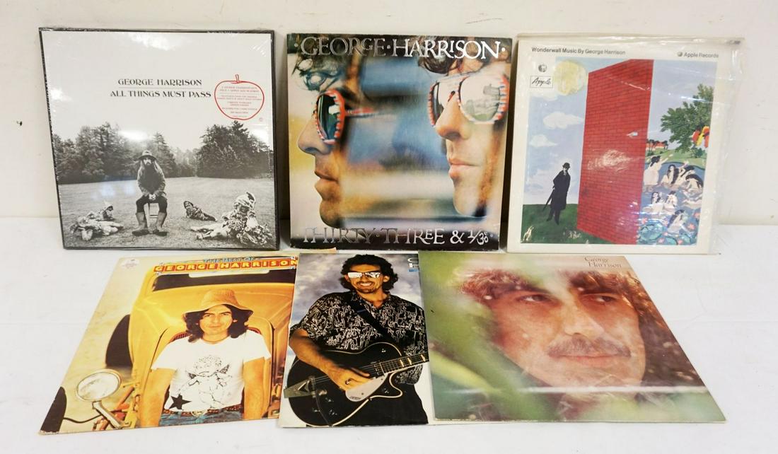 LOT OF GEORGE HARRISON VINYL ALBUMS (1 of 5)