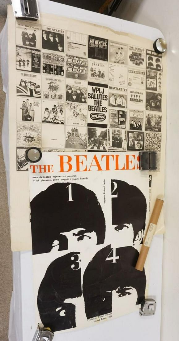 LOT OF 3 BEATLES POSTERS (1 of 8)