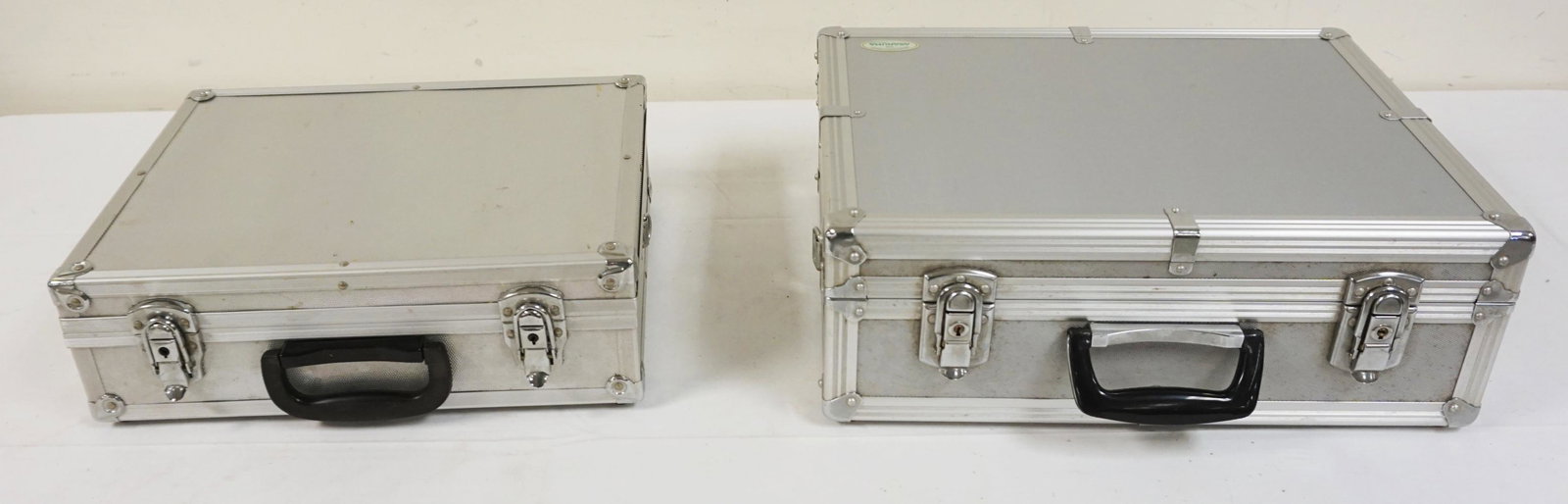 2 INSTRUMENT/CAMERA CASES: 2 INSTRUMENT/CAMERA CASES, LARGEST APPROXIMATELY 14 IN X 18 IN X 7 IN HIGH