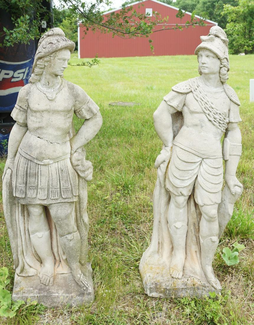 2 LARGE CONCRETE NEOCLASSICAL GARDEN STATUES (1 of 3)