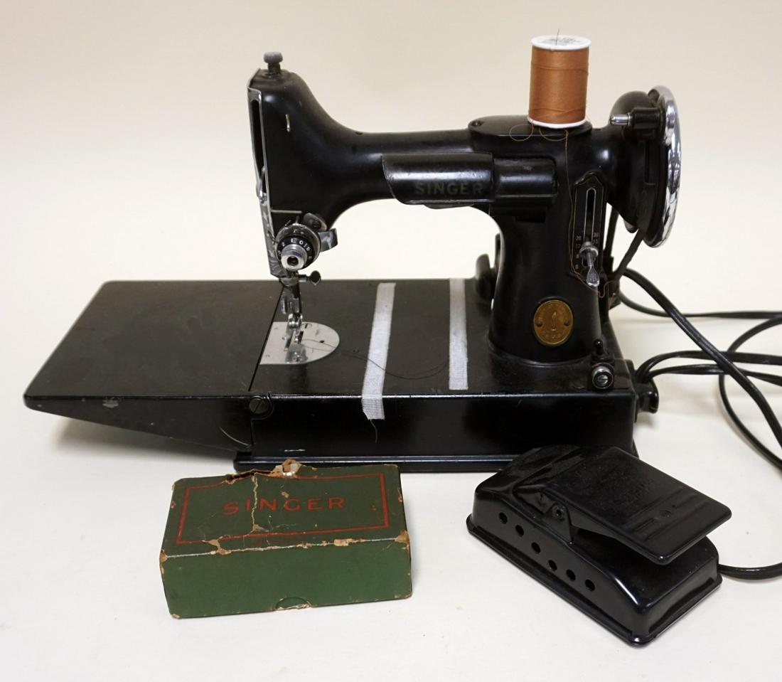Singer Feather Weight Sewing Machine Auction