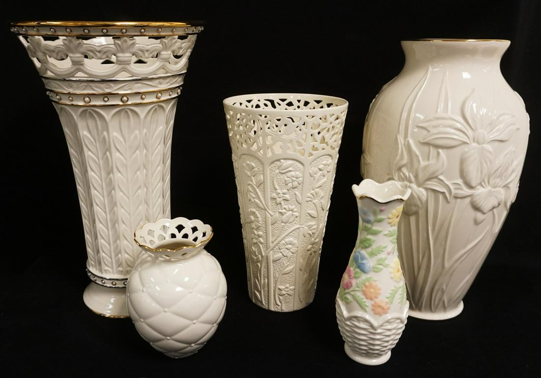 GROUP OF ASSORTED LENOX VASES (1 of 4)