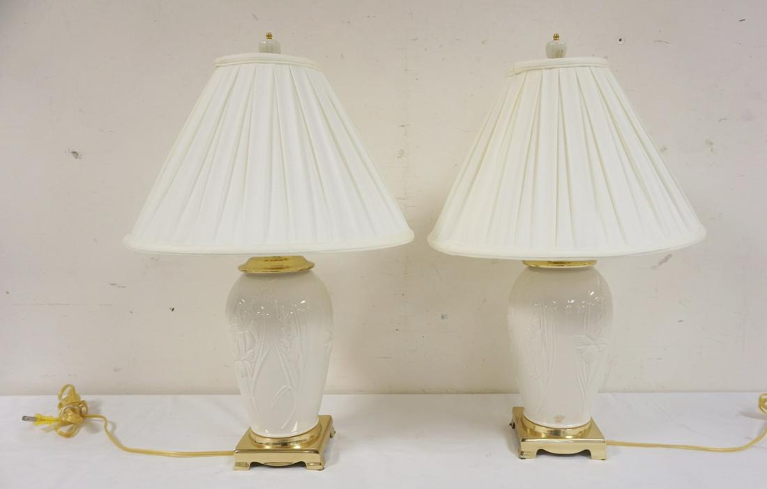 PAIR OF LENOX TABLE LAMPS (1 of 3)