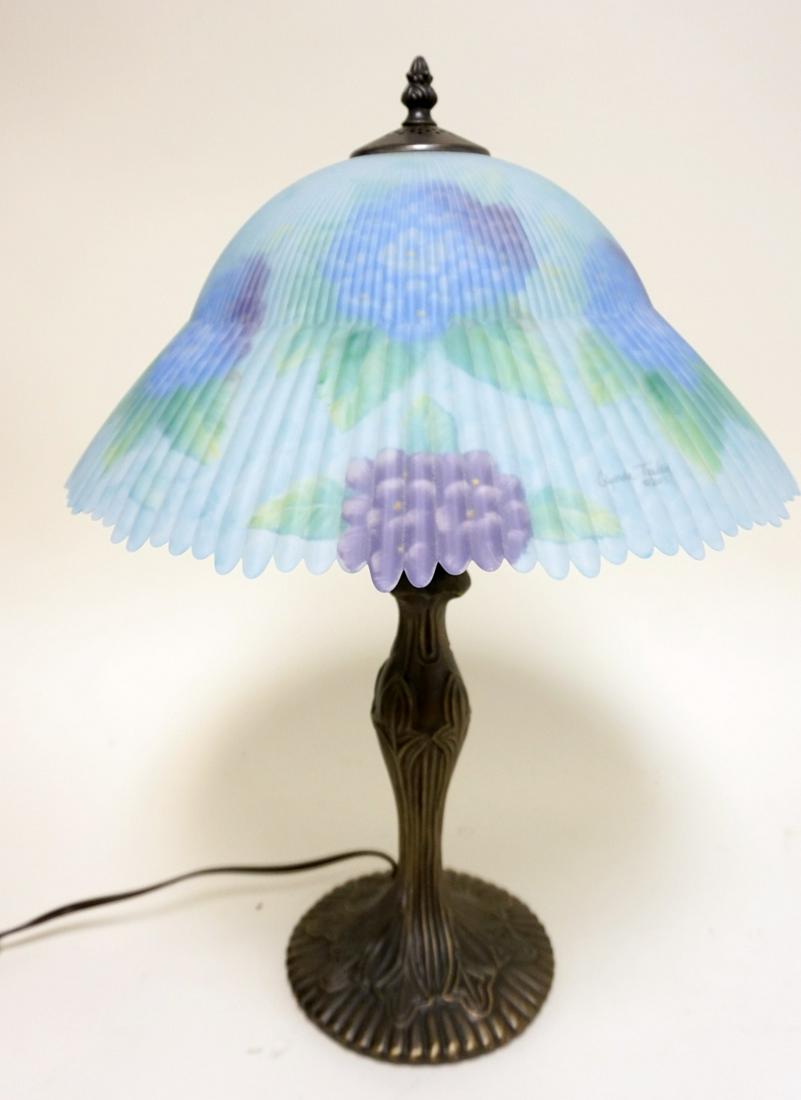 CONTEMPORARY REVERSE PAINTED SHADE TABLE LAMP (1 of 2)