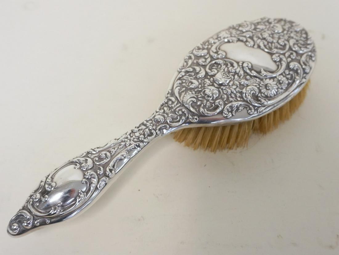 THEODORE B STAR STERLING VICTORIAN LADYS BRUSH: THEODORE B STAR STERLING VICTORIAN LADYS BRUSH