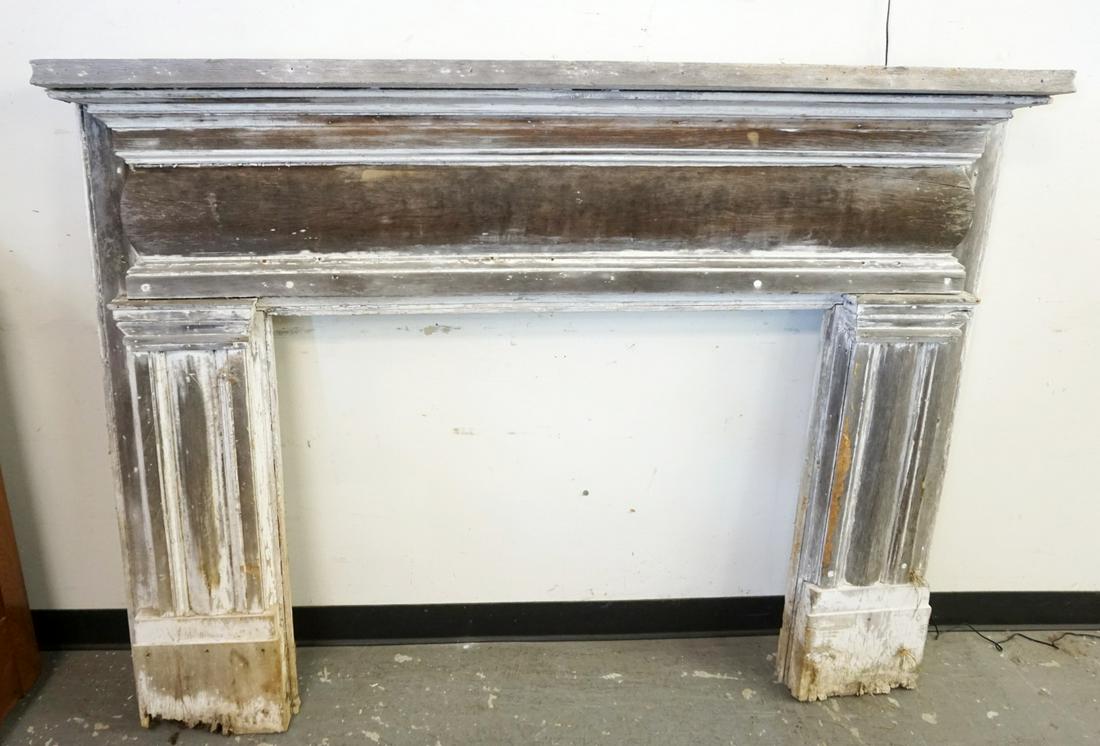 ANTIQUE PINE FIREPLACE MANTLE (1 of 2)