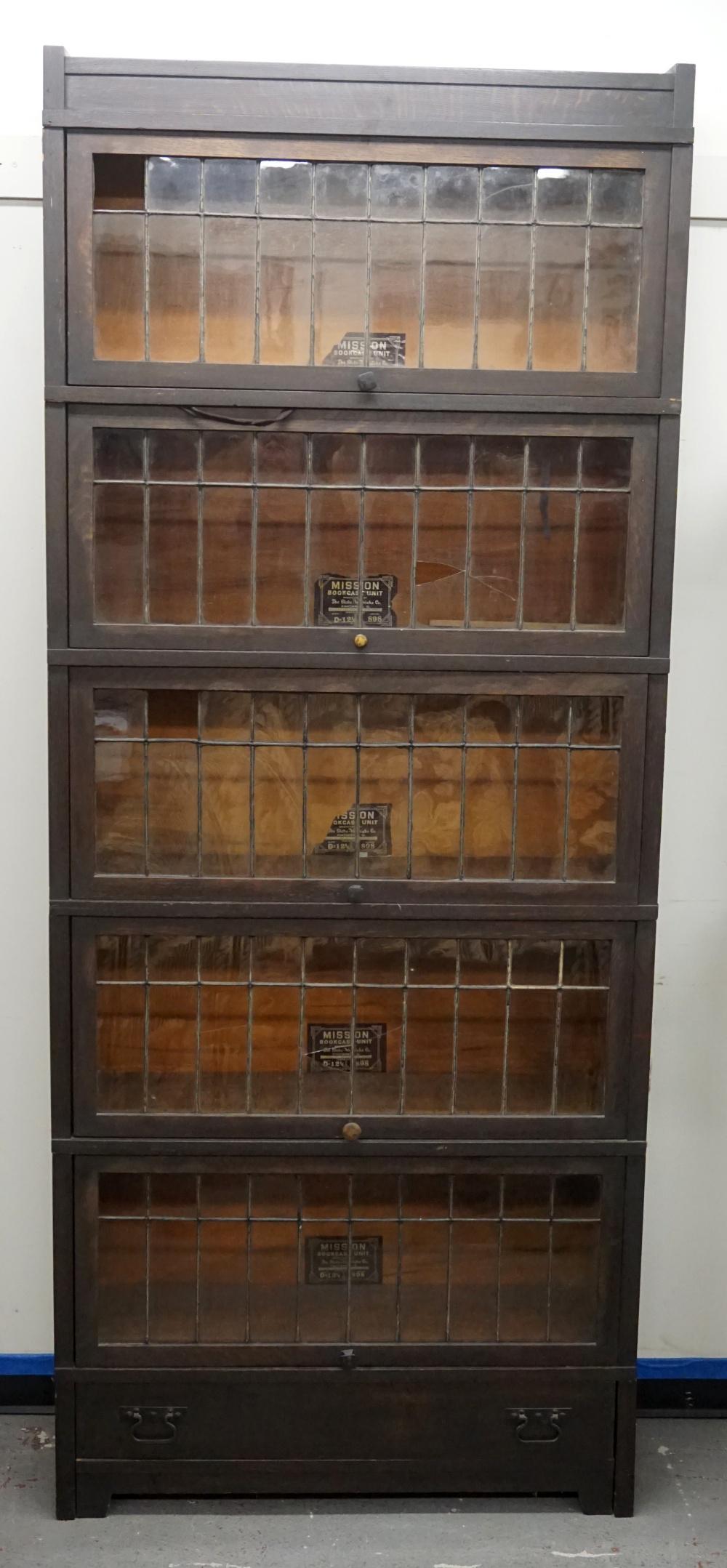 MISSION OAK GLOBE WERNIEKE STACK BOOKCASE (1 of 3)