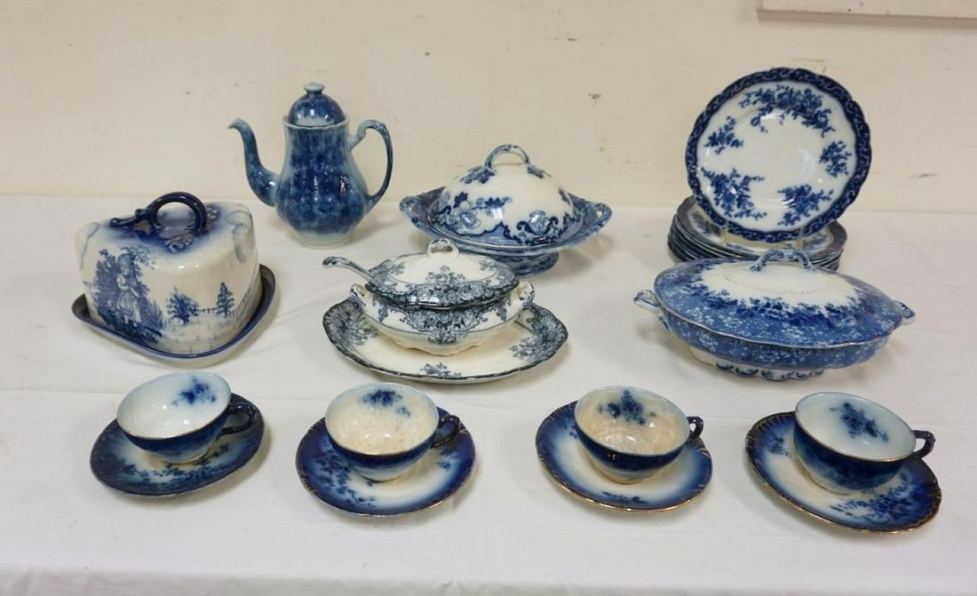23 PIECE ASSORTMENT OF ANTIQUE TRANSFERWARE (1 of 3)