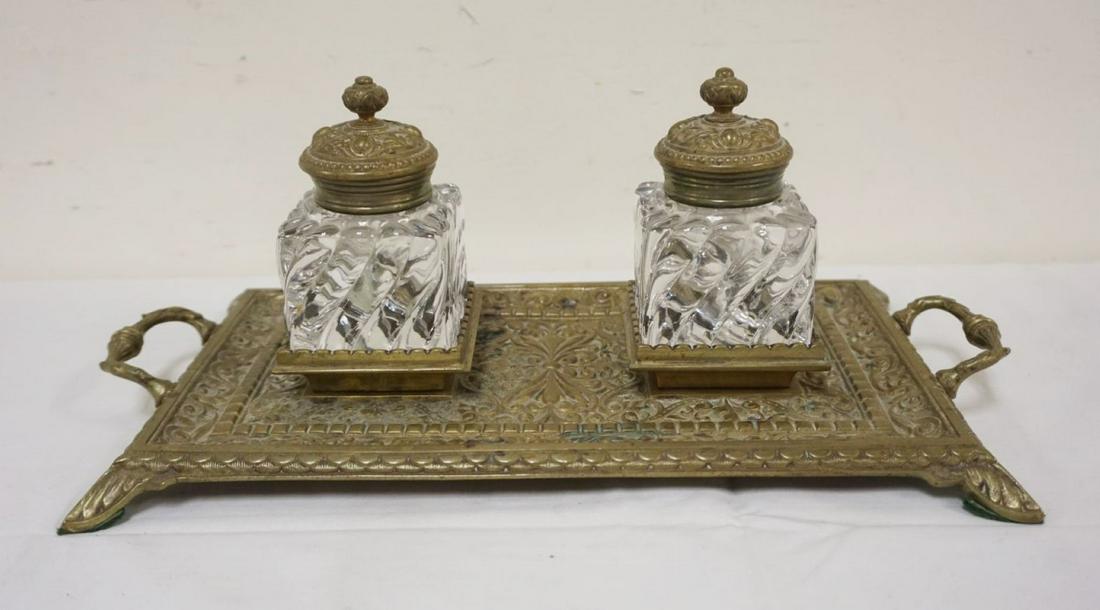 DOUBLE GLASS INKWELL (1 of 4)