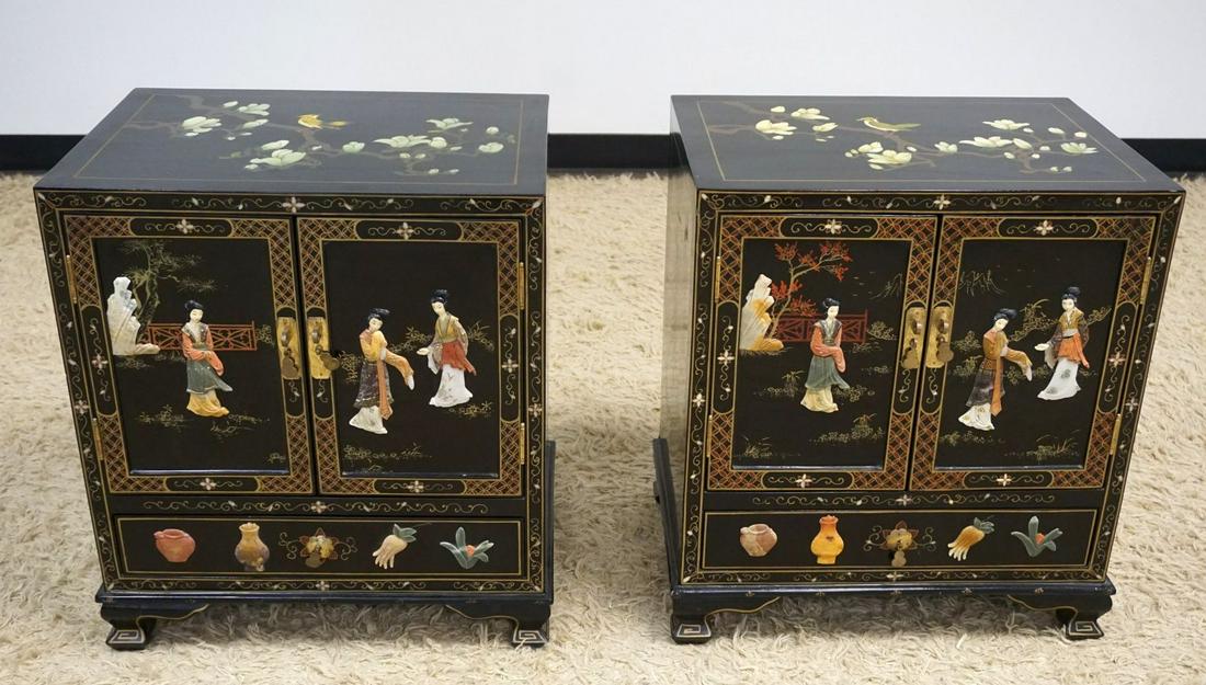 PAIR OF 20TH CENTURY ASIAN CABINETS (1 of 6)