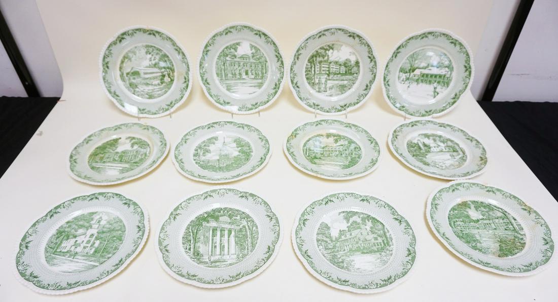 LOT OF 12 ROYAL CAULDON ENGLAND PLATES (1 of 6)