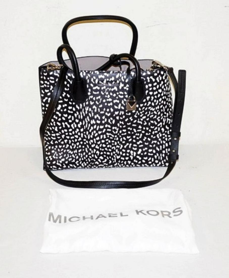 MICHAEL KORS MERCER STUDIO LEATHER TOTE (1 of 5)