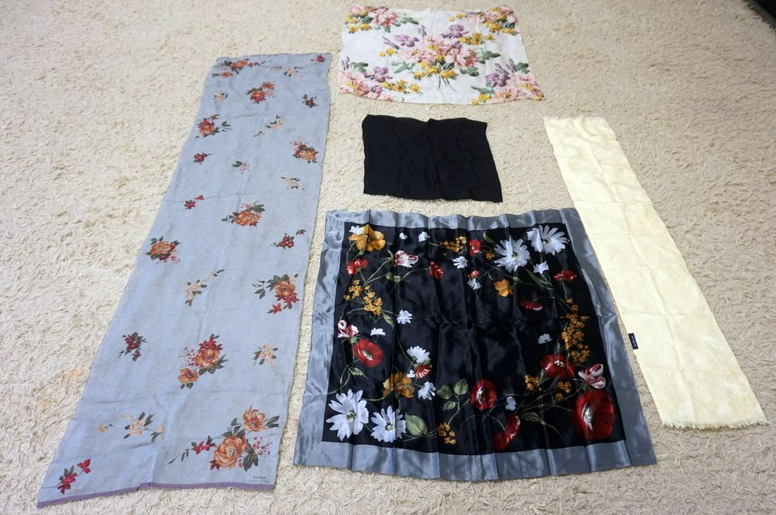 5 RALPH LAUREN SCARVES: 5 RALPH LAUREN SCARVES, CALL WITH CONDITION QUESTIONS