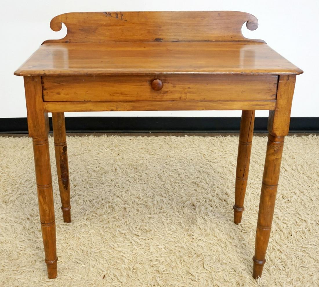 NARROW PINE COUNTRY ONE DRAWER STAND (1 of 2)