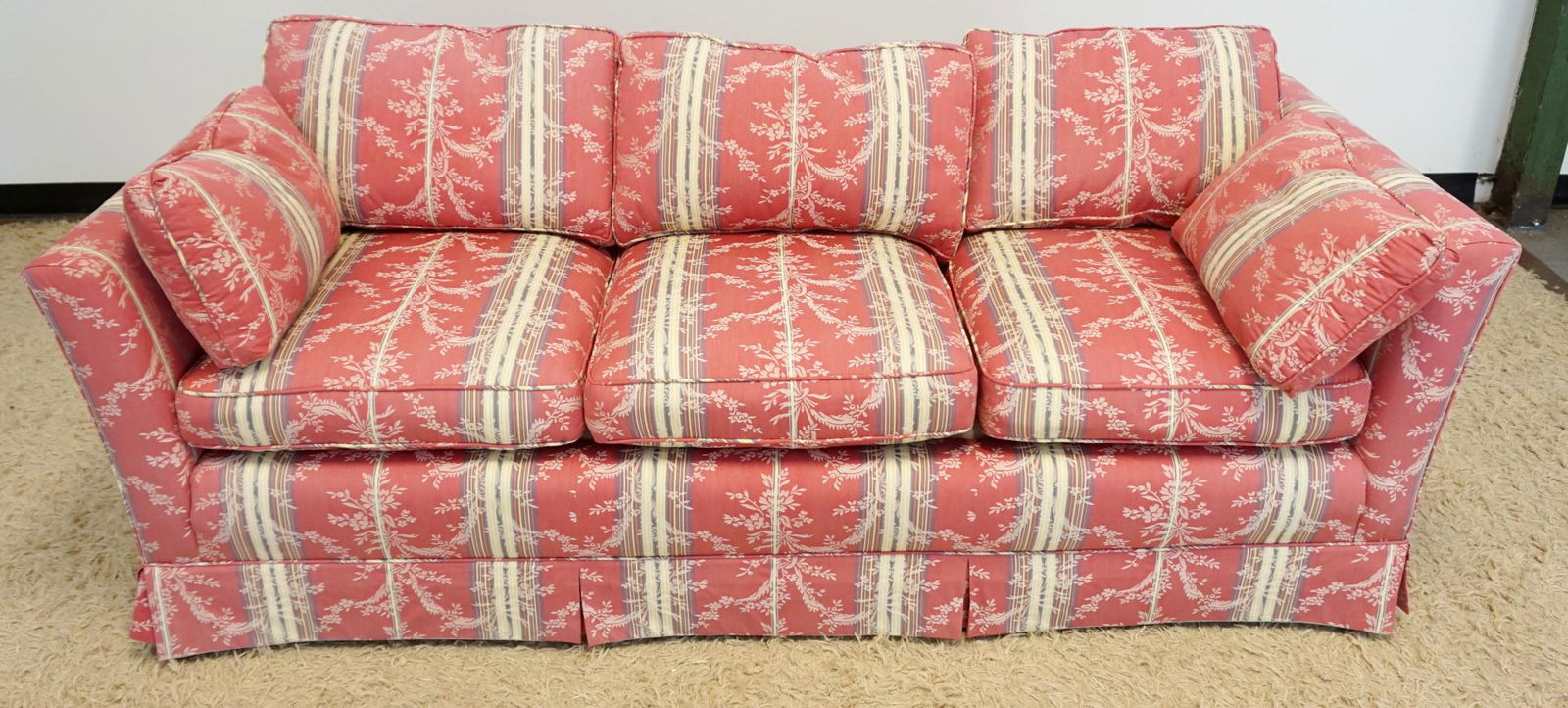 FLORAL DECORATIVE UPHOLSTERED SOFA (1 of 2)
