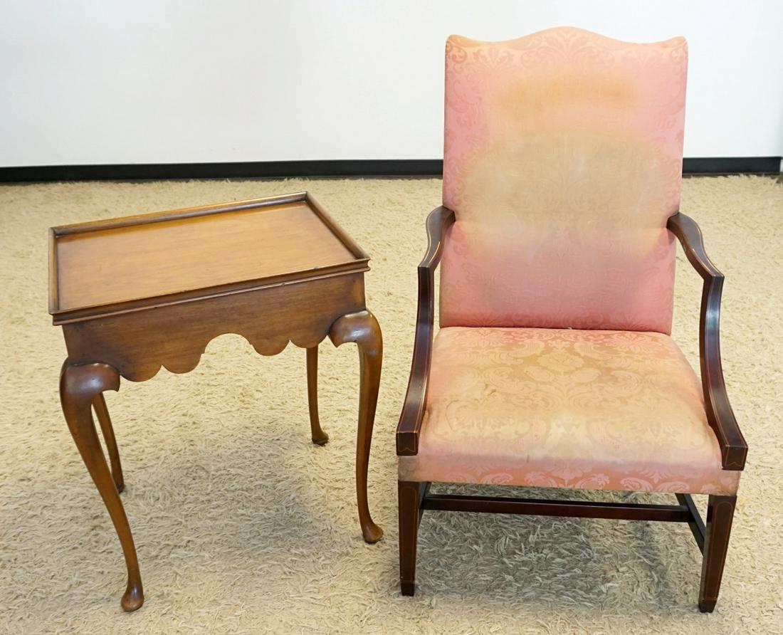 KITTENGER ARM CHAIR & LAMP TABLE (1 of 1)