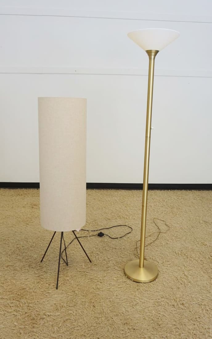 2 MODERN STYLE FLOOR LAMPS (1 of 2)