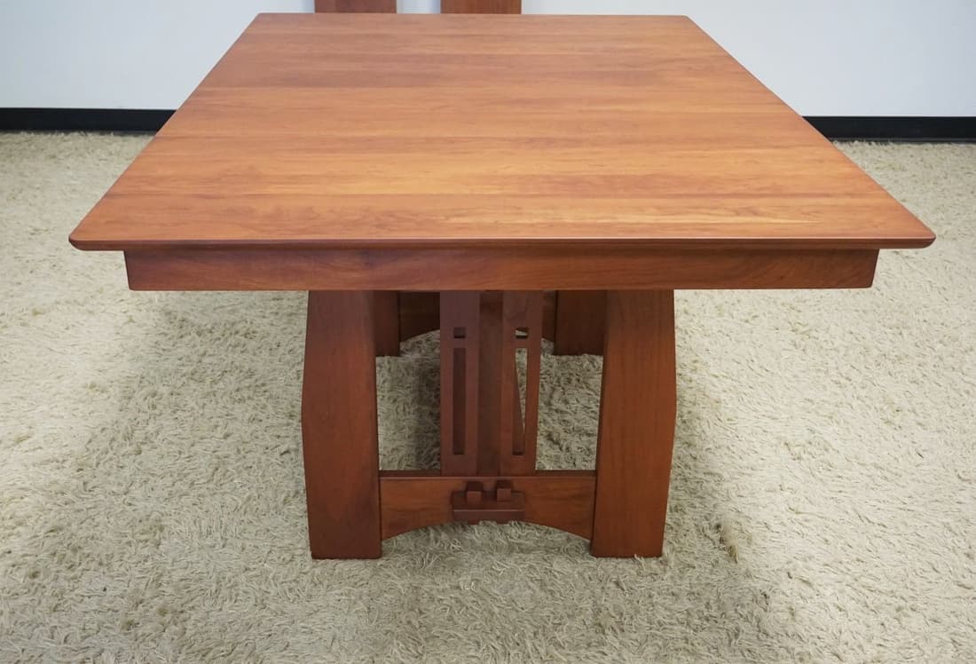 MISSION STYLE SOLID CHERRY TABLE CANAL DOVER (1 of 4)