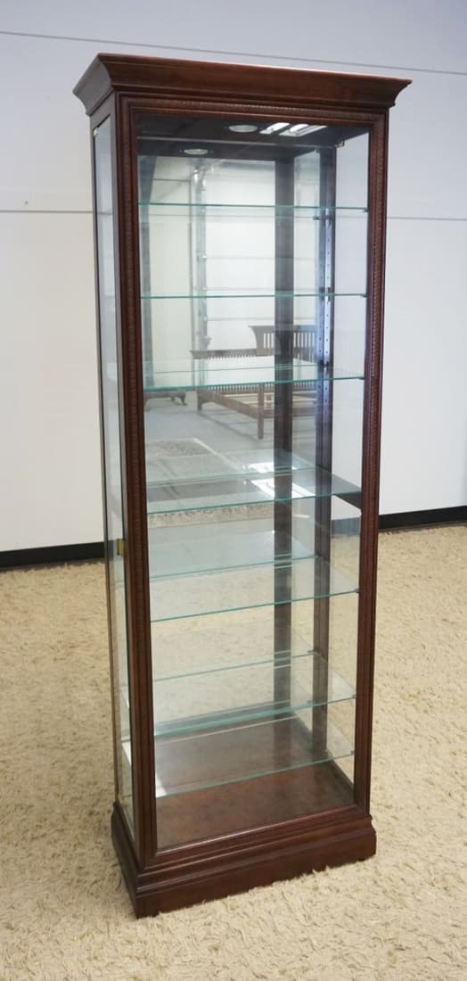 HOWARD MILLER NARROW CURIO CRYSTAL CABINET (1 of 4)