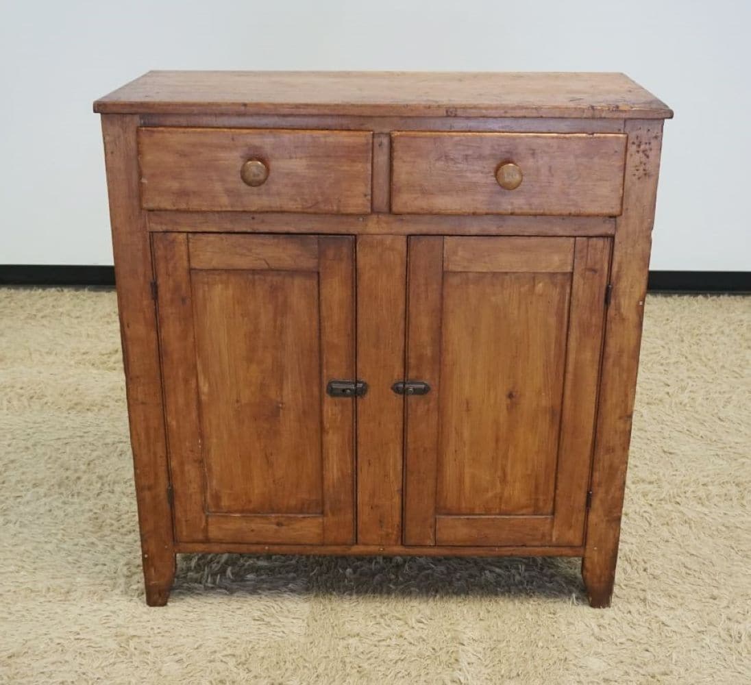 ANTIQUE COUNTRY PINE JAM CUPBOARD (1 of 2)