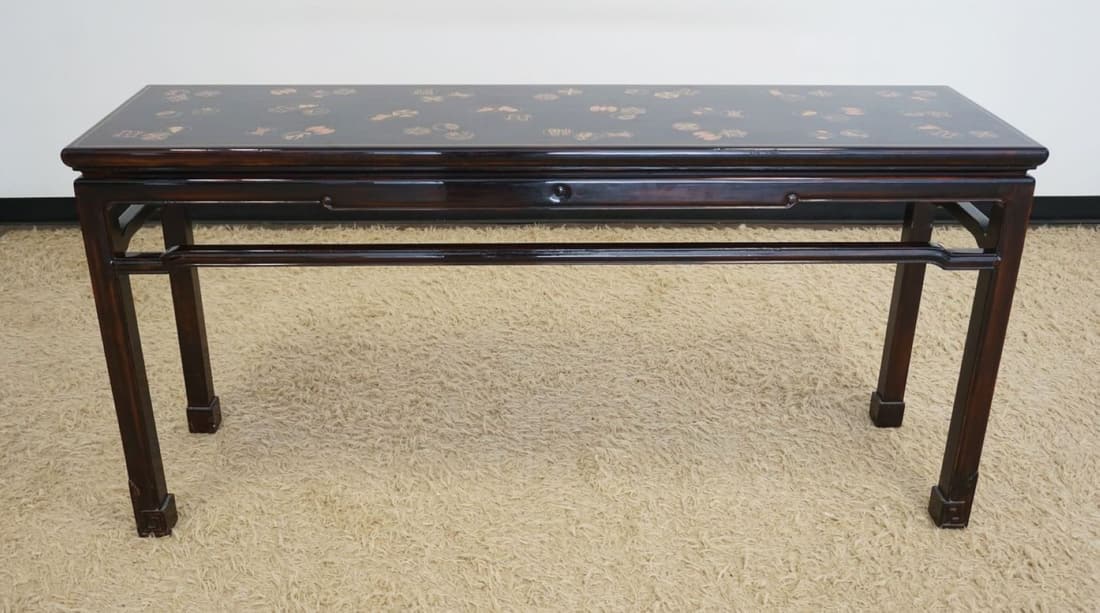 ASIAN STYLE LACQUERED CONSOLE, HALL OR SOFA TABLE (1 of 4)