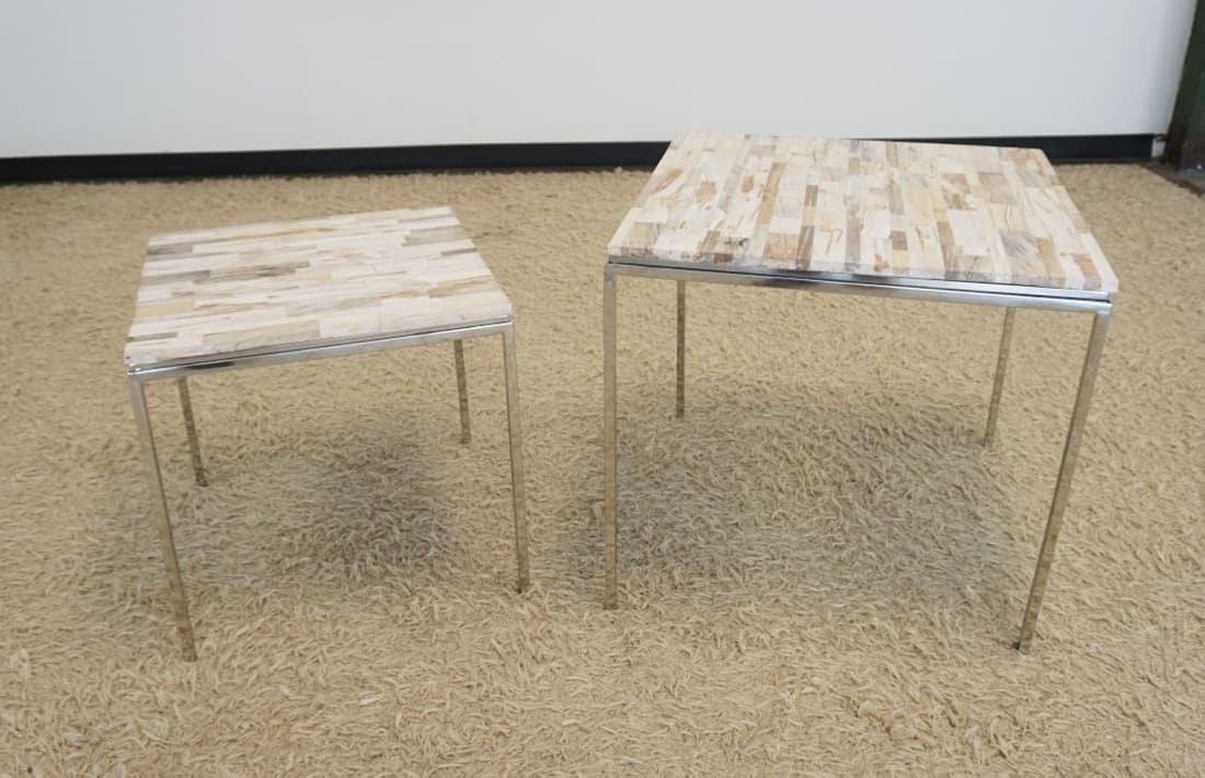 2 MODERN STYLE LAMP TABLES (1 of 2)