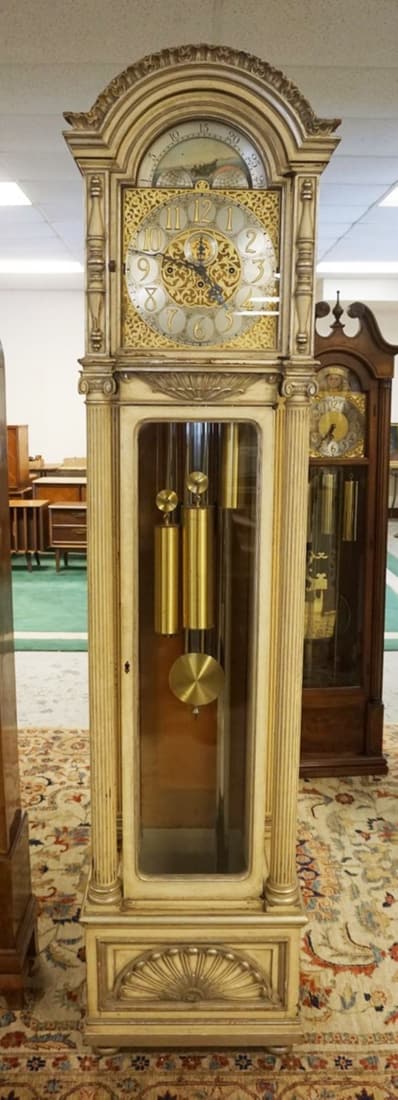 TALL CASE GRANDFATHERS CLOCK (1 of 6)