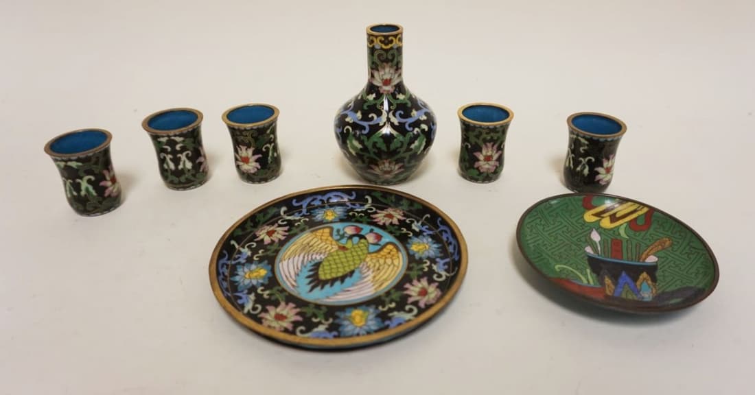 LOT OF ASSORTED CLOISONNE PIECES (1 of 3)