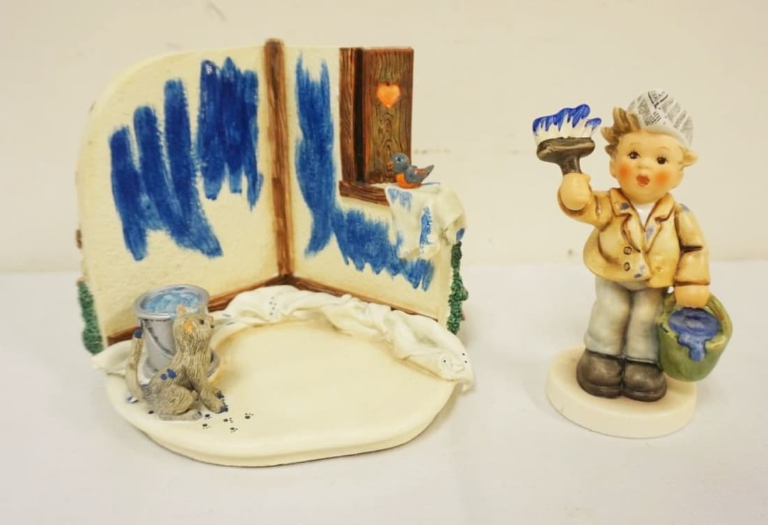 GOEBEL 2 PIECE HUMMELSCAPES *PAINTING PALS* (1 of 3)