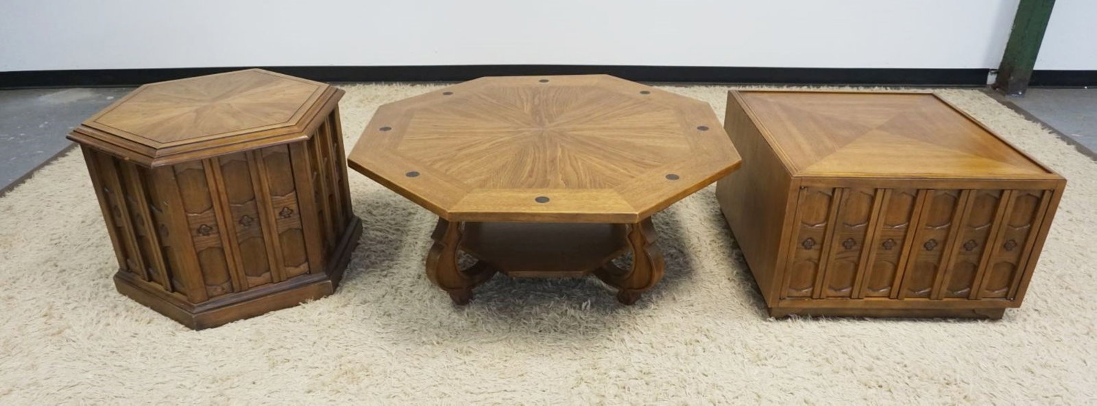 MID CENTURY MODERN ESPERANTO DREXEL END TABLES & COCKTAIL TABLE (1 of 4)