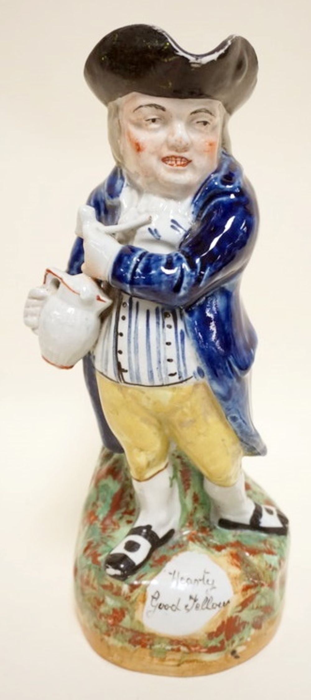 ANTIQUE STAFFORDSHIRE TOBY PITCHER (1 of 5)