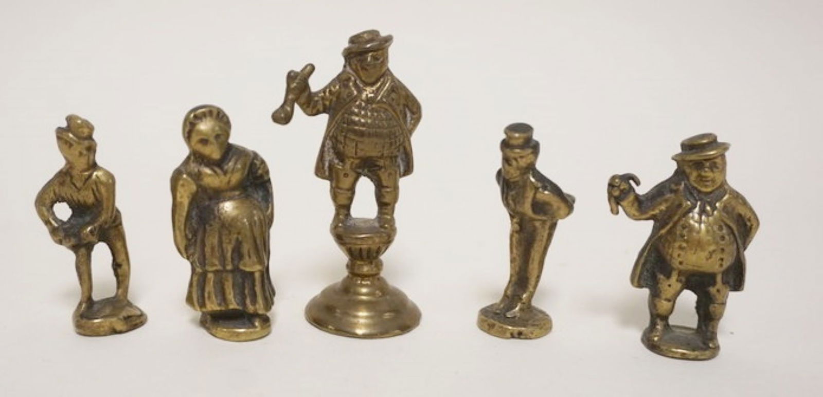 MINIATURE BRONZE DICKENS FIGURES (1 of 1)