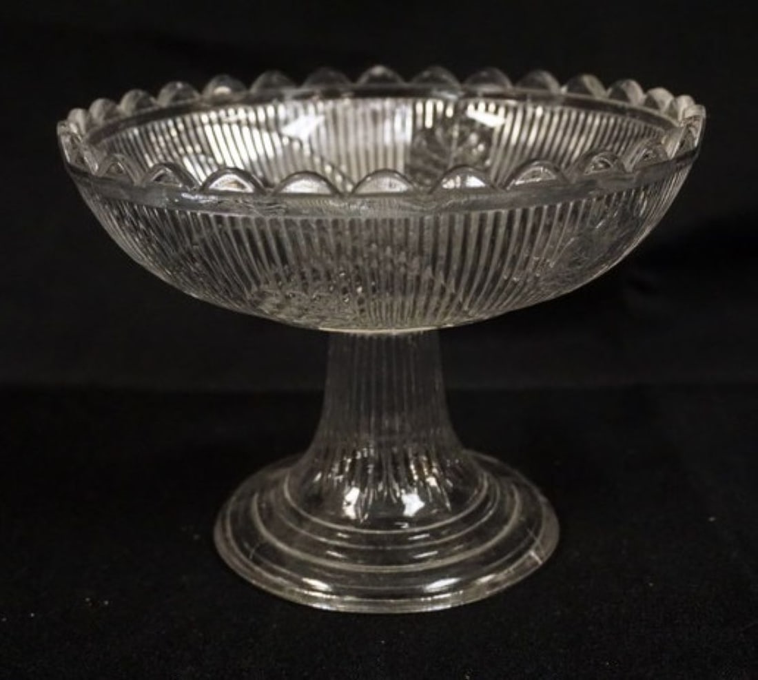 FLINT GLASS COMPOTE (1 of 3)