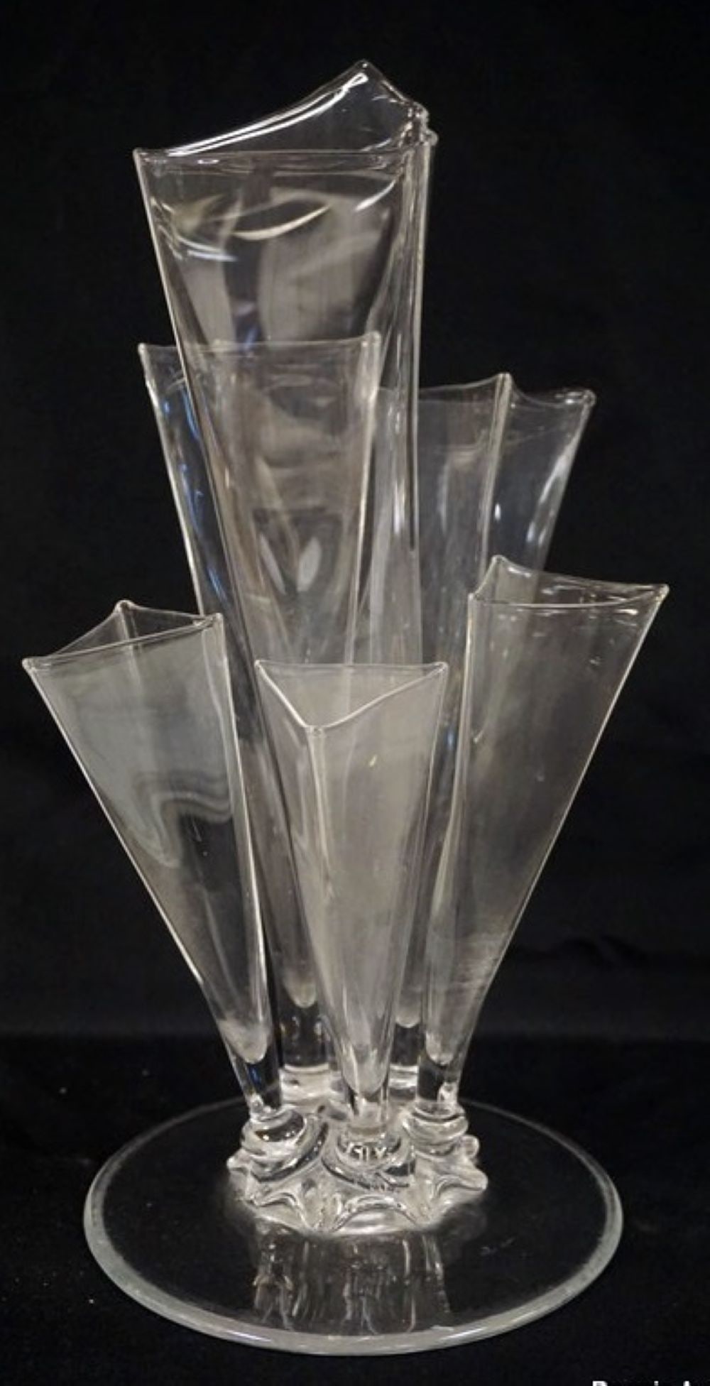 STEUBEN SIX STEMMED EPERGNE (1 of 2)