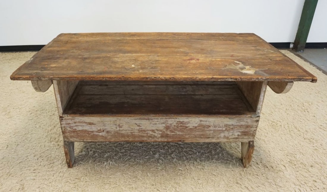 ANTIQUE PINE HUTCH TABLE (1 of 4)